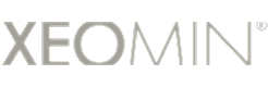 XEOMIN logo and branding image.