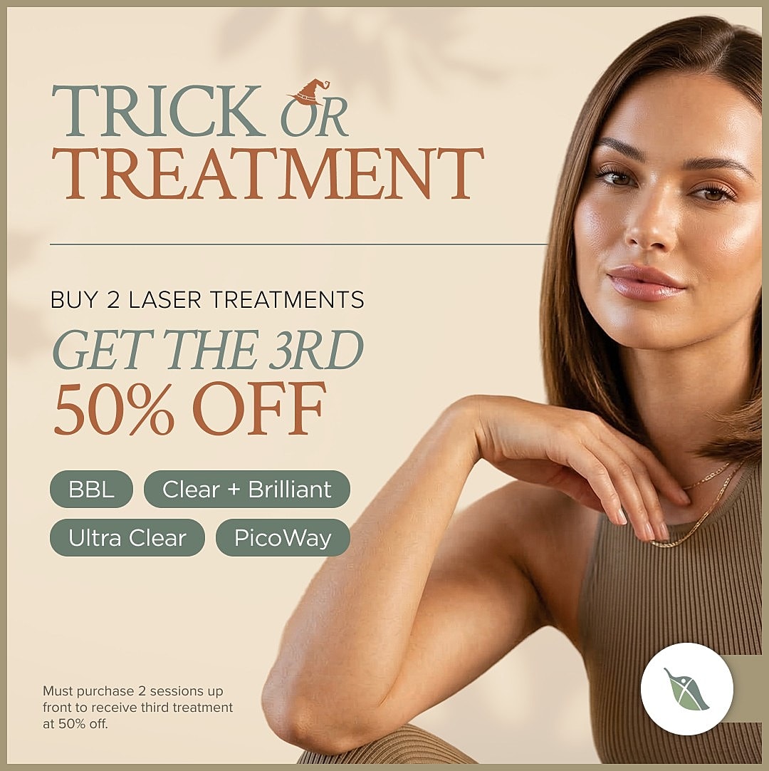 Laser treatment promotion with discount offer